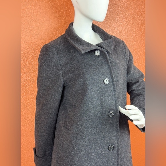 Lauren Ralph Lauren Vintage Jacket Black Button Up Wool Blend Coat Size Medium - Picture 7 of 17